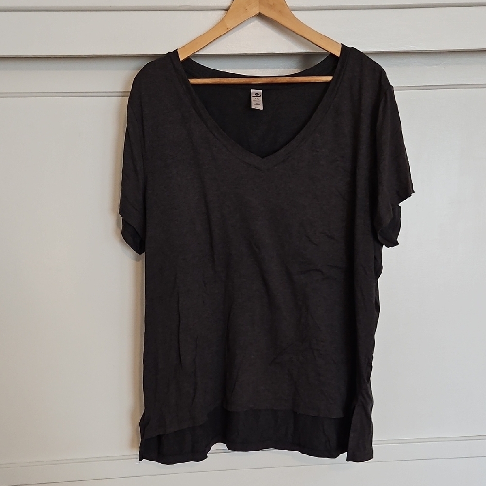 90 Degrees Gray Athletic Top EUC